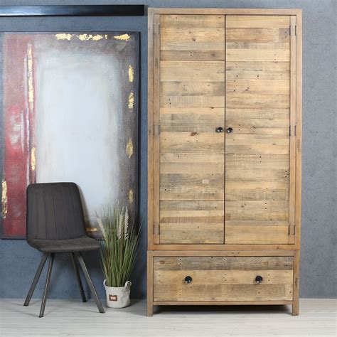 armoire penderie en bois recycle brisbane armoires penderies pier import