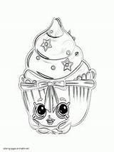 Coloring Shopkins Pages Cake Patty Printable Limited Edition Print Shopkin Sundae Suzie Printables Shady Other sketch template