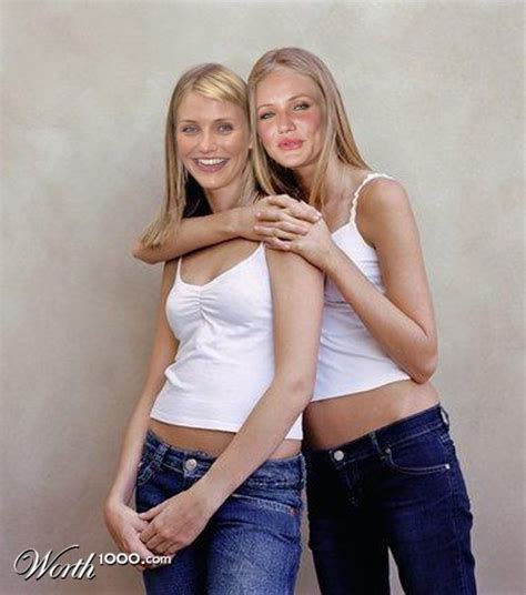 Cameron Diaz And Twin Sister