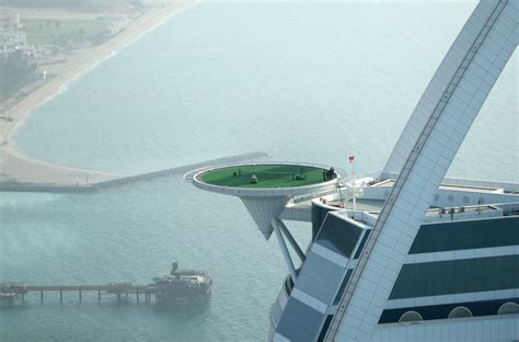 land on an awesome helipad dubai s luxury hotel is downright