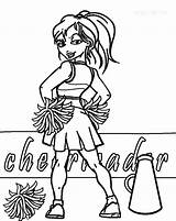 Cheerleader Orton Cheerleading Malvorlagen Cowboys Coloring4free Cheerleaders Getcolorings Gaddynippercrayons sketch template