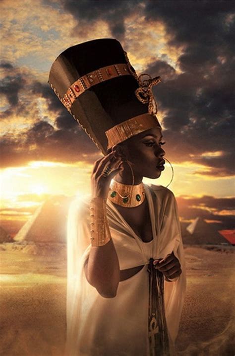 Egyptian Nubian Queen Art Canvas African American Art Egypt Etsy