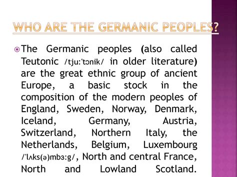 ancient germanic tribes   classification