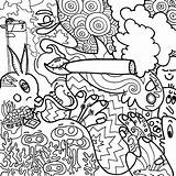 Coloring Trippy Hippy sketch template