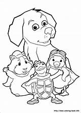 Coloring Wonder Pets Pages Book sketch template