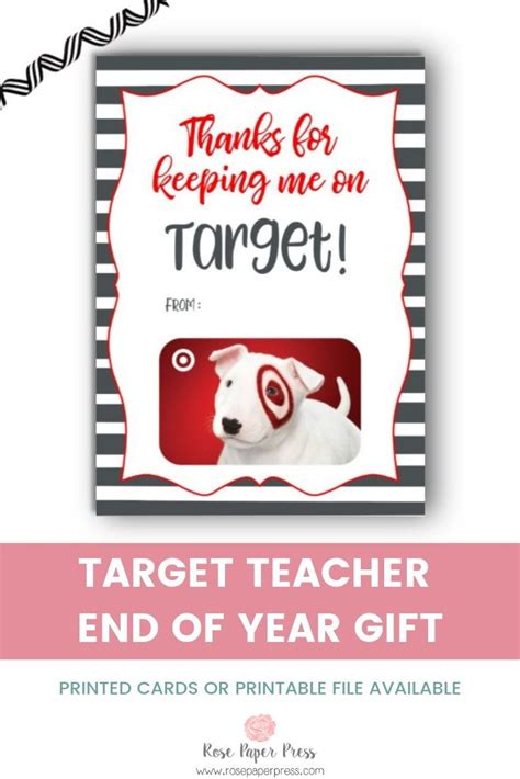 target teacher gift card holder rose paper press teacher gift card