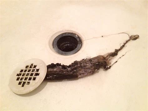 my wife commented on the slowness of the shower drain today plumbing picture post contractor