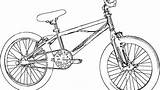 Bicycle Coloring Bike Bmx Pages Color Getcolorings Printable sketch template