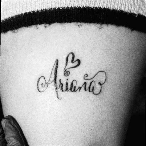 Tattoo Uploaded By Ed • Name Ariana Tattoo • Tattoodo