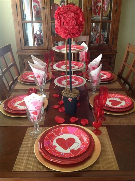 nostalgic valentines table decorations ideas