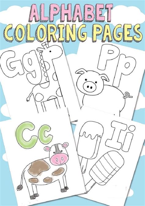 alphabet coloring pages  baby shower alphabet coloring pages