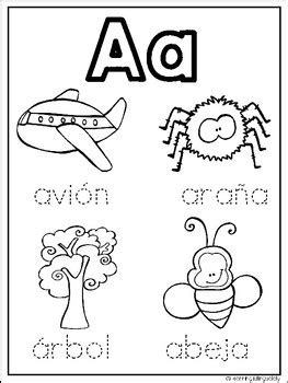alphabet coloring pages  spanish