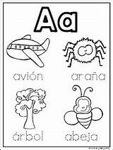 Spanish Coloring Pages Alphabet Preview sketch template