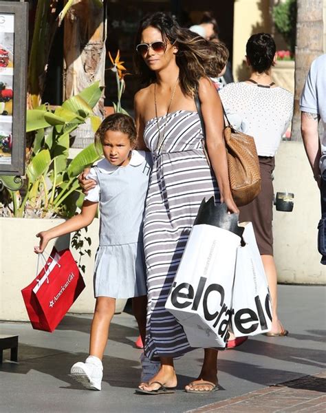 Halle Berry And Daughter Nahla Shopping At The Grove Celeb