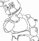 Coloring Pages Withered Freddy Fnaf Nights Five Bonnie Freddys Boy Balloon Fun Colour Template Print Getdrawings Phantom sketch template