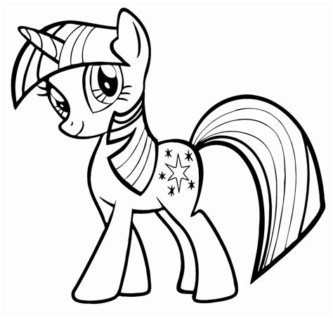 pony printable coloring page