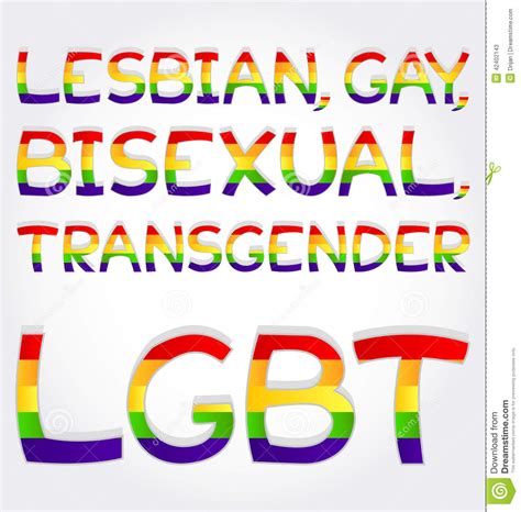 lesbian gay bisexual transgender lgbt phrase stock vector