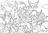 Coloring Pages Eevee Pokemon Friends Pikachu Evolutions Pokémon Book Boys Para Colouring Printable Colorear Scans Pacificpikachu Collection Cute Horse Sheets sketch template
