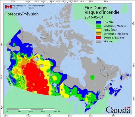 canadian wildfire maps