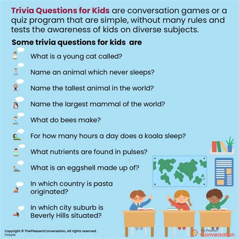 trivia questions  answers  kids  complete fun game