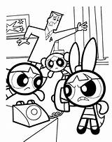 Powerpuff Coloring Girls Pages Blossom Buttercup Printable Bubbles Ppg Cartoon Power Angrily Wait While Phone Professor Coloringpagesfortoddlers Rrb Pages2color Van sketch template