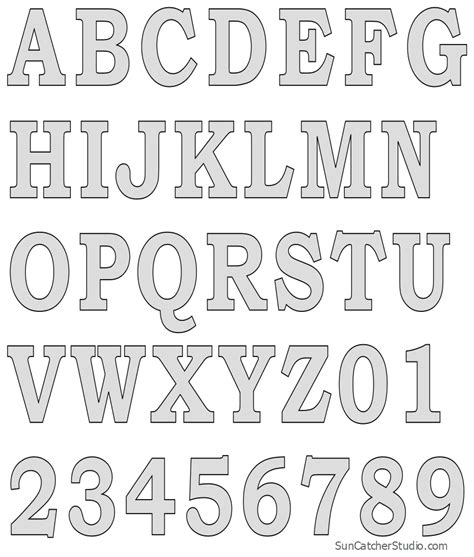 letter stencils printable letter format
