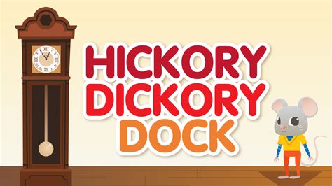 hickory dickory dock nursery rhymes song  lyrics animated
