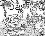 Coloring Pages Sponge Bob Pants Square Toddlers Print sketch template