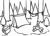 Camping Coloring Pages Printable Getdrawings sketch template