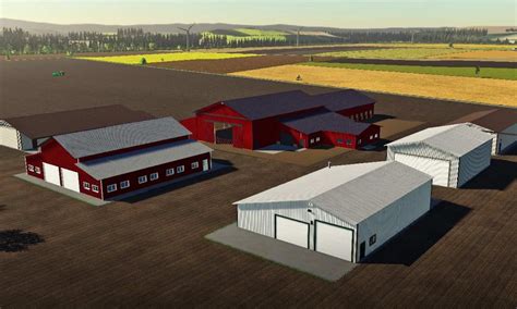 fs american hangars pack   farming simulator    mod
