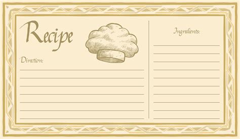 printable vintage recipe cards  printablee