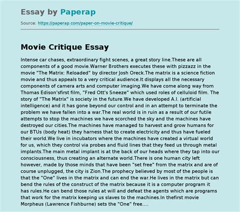 critique essay