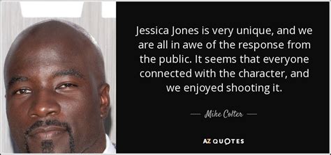 mike colter quote jessica jones is very unique and we are all in