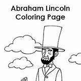 Lincoln Coloring Abraham Abe Washington Pages George Worksheets sketch template