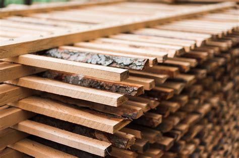freshly cut wood stacked  lumber air drying close   stock photo picjumbo