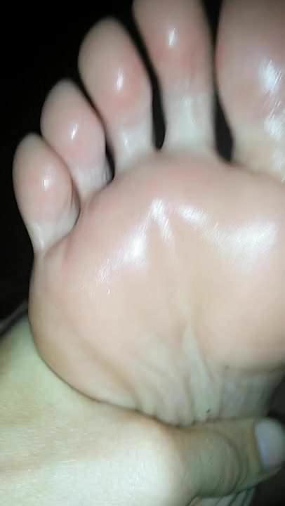 candid latina soles foot massage with lotion shiny soles