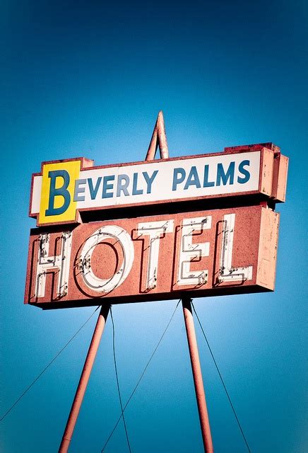 Beverly Palms Hotel By Toomuchfire Vintage Signs For Sale Vintage Neon