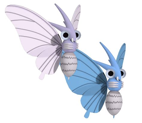 3ds pokémon x y 049 venomoth the models resource