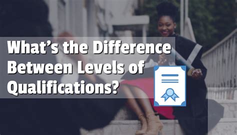 whats  difference  levels  qualifications