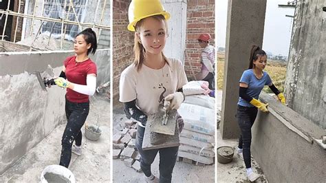 amazing lady construction workers beautiful female constructions workers youtube