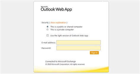 Outlook Web App And Using Webmail