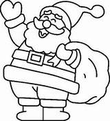 Christmas Father Santa Coloring Drawings Clipart Pages Library sketch template