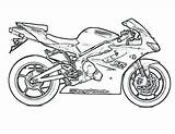 Sportbike sketch template