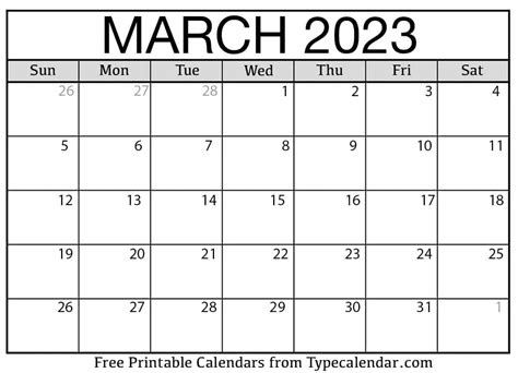 march  calendars apache openoffice templates