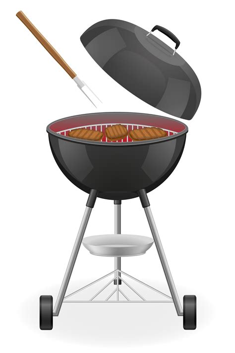 outdoor grill   barbecue  grilled steak vector illustration  vector art  vecteezy