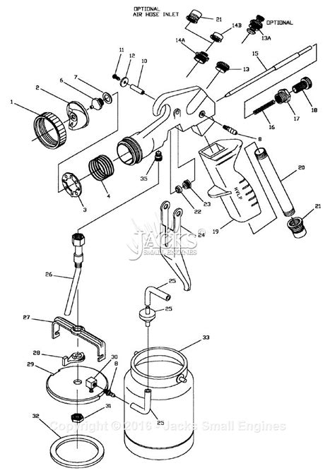 campbell hausfeld hv parts diagram  spray gun parts