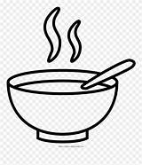 Soup Bowl Clipart Coloring Drawing Pinclipart sketch template
