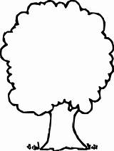 Tree Coloring Apple Empty Simple Wecoloringpage sketch template