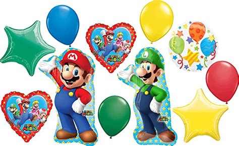 Mario Bros Party Supplies Birthday Balloon Bouquet