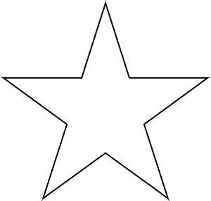 full page star template    full page    point star